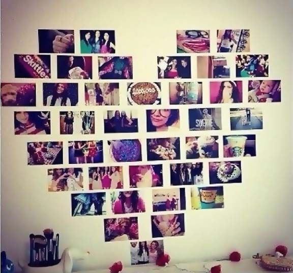 Страхотни начини да поставите снимки на стената си