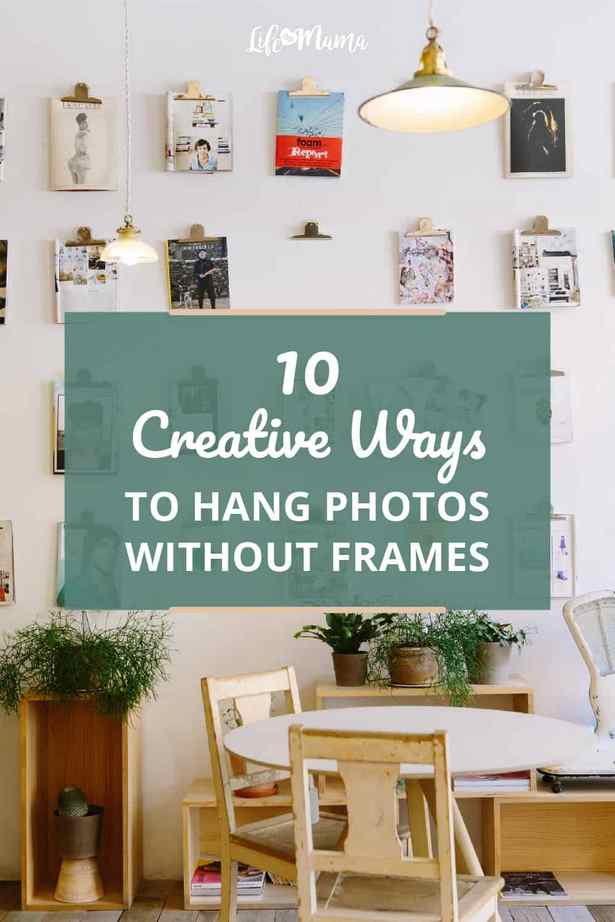 creative-ways-to-display-photos-on-a-wall-without-frames-49_13 Творчески начини за показване на снимки на стена без рамки