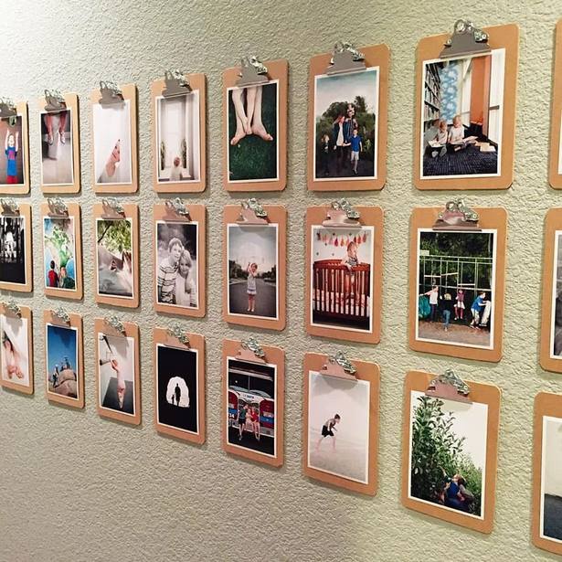 creative-ways-to-display-photos-on-a-wall-without-frames-49_7 Творчески начини за показване на снимки на стена без рамки