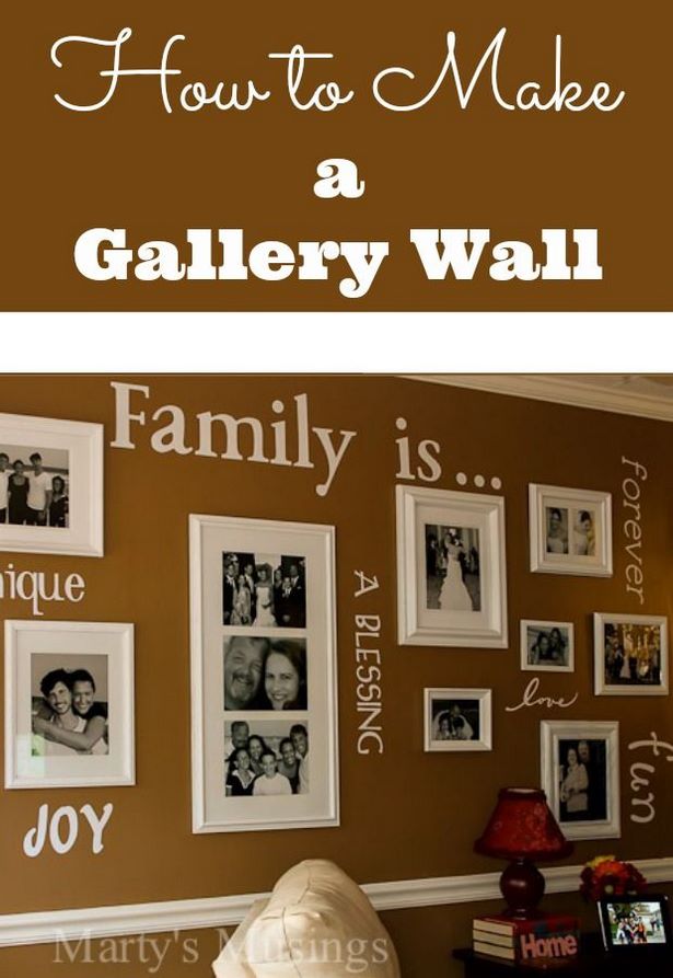 diy-family-photo-wall-15_11 Направи Си Сам семейна фото стена