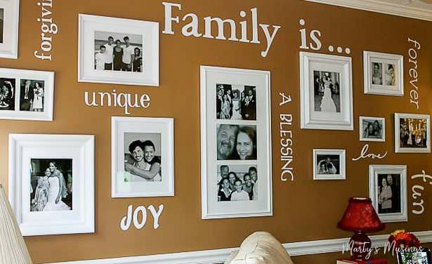 diy-family-photo-wall-15_14 Направи Си Сам семейна фото стена
