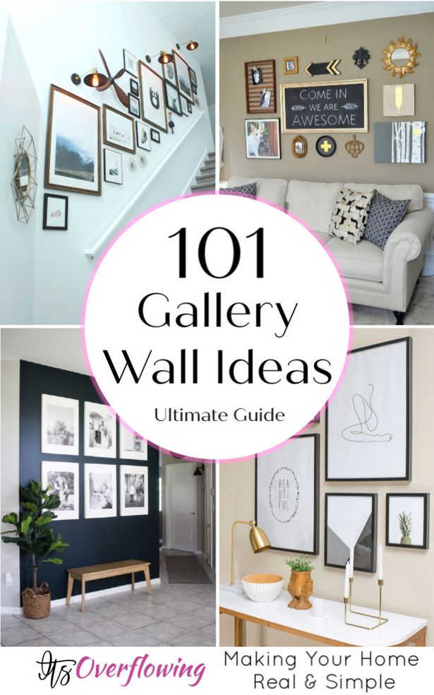 diy-gallery-wall-ideas-34_11 Направи Си Сам галерия идеи за стена