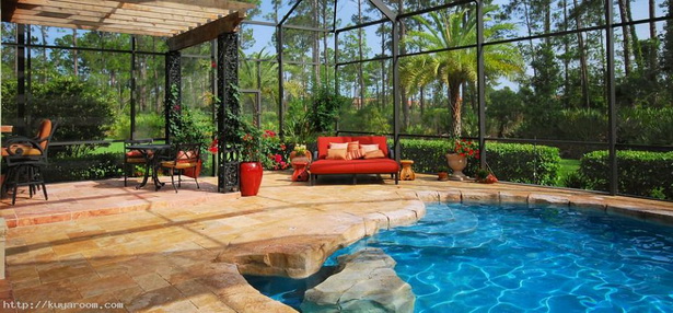backyard-designs-with-pool-and-outdoor-kitchen-06_16 Дизайн на задния двор с басейн и външна кухня