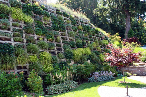 Идеи за озеленяване на задния двор с подпорни стени