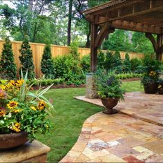 backyard-landscaping-pictures-and-ideas-19_16 Снимки и идеи за озеленяване на задния двор