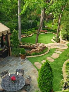 backyard-landscaping-pictures-and-ideas-19_17 Снимки и идеи за озеленяване на задния двор