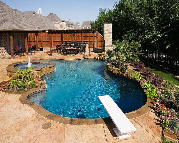 backyard-pool-landscaping-73_14 Двор басейн озеленяване