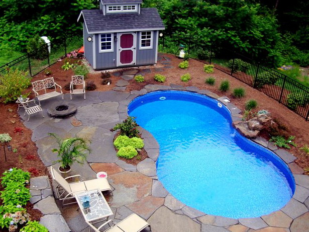 backyard-pool-landscaping-73_4 Двор басейн озеленяване
