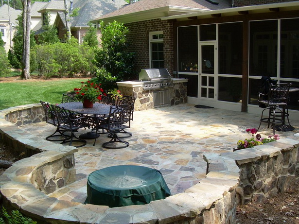 backyard-stone-patio-designs-19 Двор камък дизайн вътрешен двор