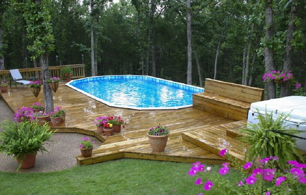 backyard-with-pool-landscaping-ideas-54 Двор с идеи за озеленяване на басейн