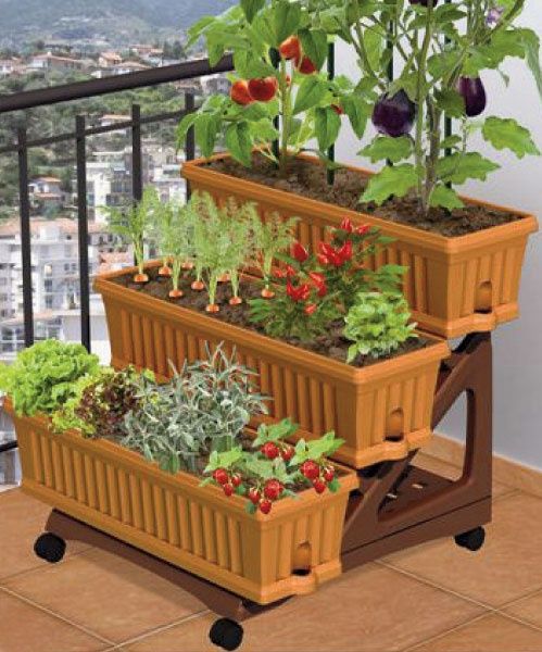 Балкон зеленчукова градина идеи