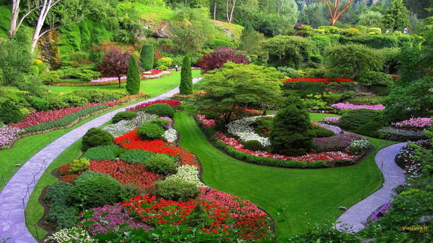 Красива градина пейзаж