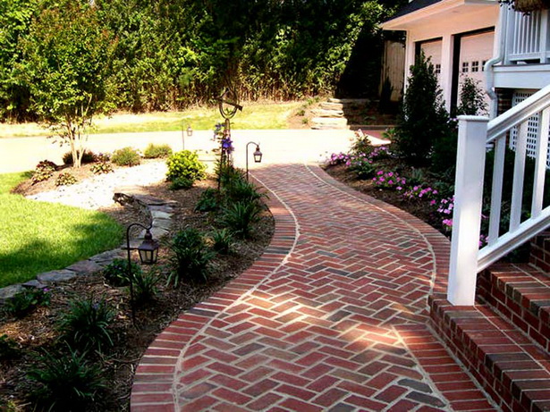 brick-front-yard-landscaping-37_10 Тухла преден двор озеленяване