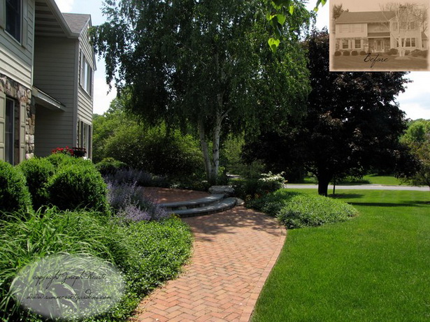 brick-front-yard-landscaping-37_9 Тухла преден двор озеленяване