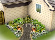 Ъглови градински идеи дизайн