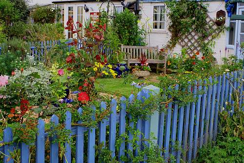 cottage-garden-fence-ideas-58 Вила градина ограда идеи