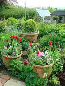 cottage-garden-pots-38 Вила градински саксии