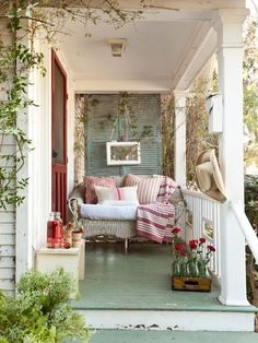 cottage-porch-ideas-70 Вила веранда идеи