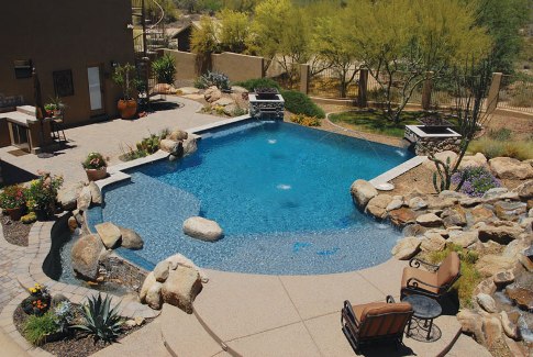 desert-pool-landscaping-ideas-48 Идеи за озеленяване на пустинен басейн