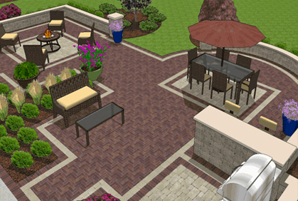 Проектиране на вътрешен двор онлайн