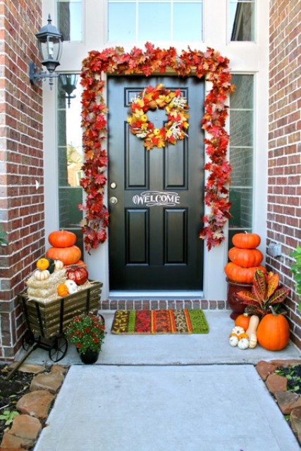 fall-porch-decorating-ideas-73 Идеи за декорация на верандата