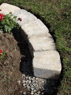 flower-bed-edging-stone-72_5 Цветна леха кант камък