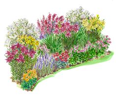 flower-garden-layout-44_17 Оформление на цветна градина