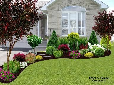 front-of-house-garden-designs-67 Предната част на къща градински дизайн