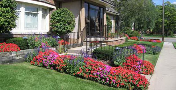 front-yard-flower-beds-pictures-33_12 Преден двор цветни лехи снимки