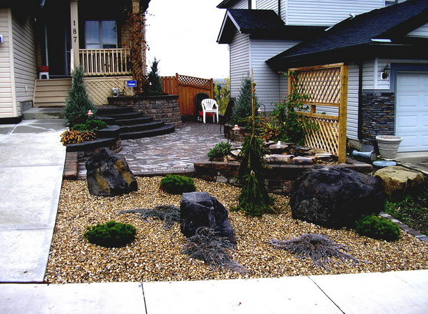 front-yard-landscaping-with-stones-16_18 Преден двор озеленяване с камъни