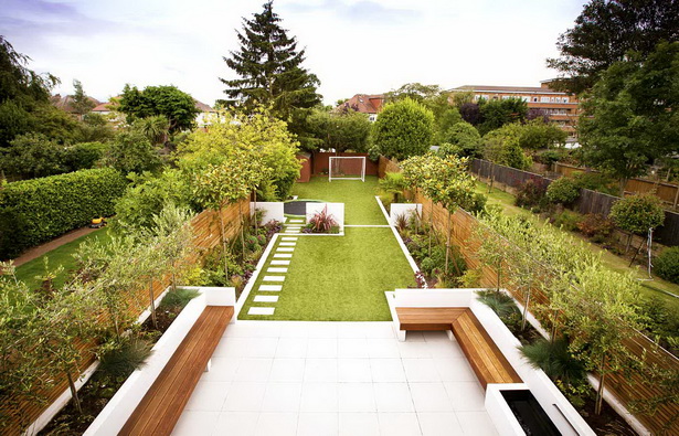 Градински дизайн за дълги градини