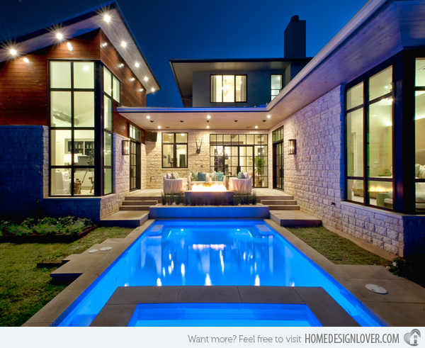 Дизайн на къща с басейн