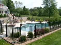 inground-pool-fence-ideas-77 Идеи за ограда на вземен басейн