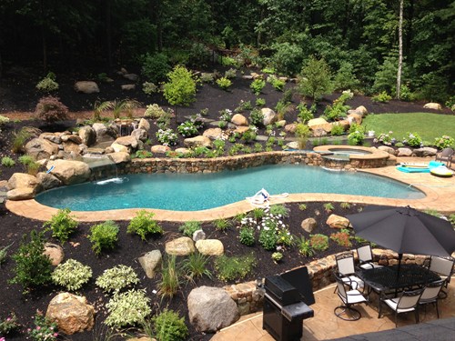 inground-pool-landscaping-52_12 Озеленяване на вътрешен басейн