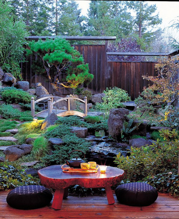 Японски стил заден двор