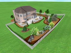 Ландшафтен дизайн за големи дворове