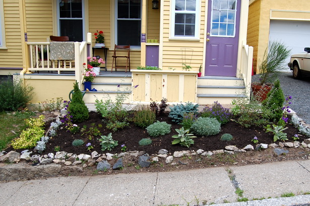 landscaping-front-yard-with-rocks-71_17 Озеленяване на преден двор с камъни