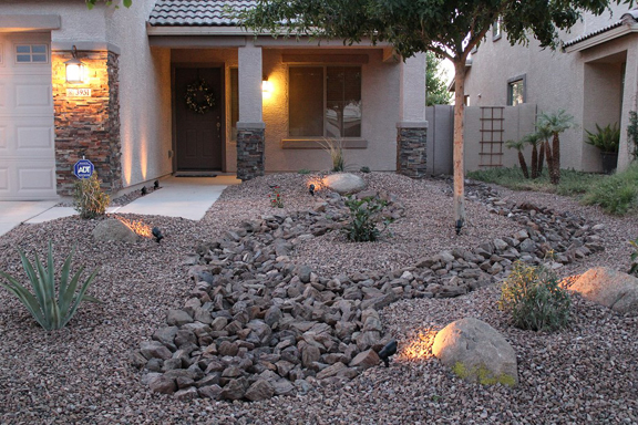 landscaping-front-yard-with-rocks-71_6 Озеленяване на преден двор с камъни