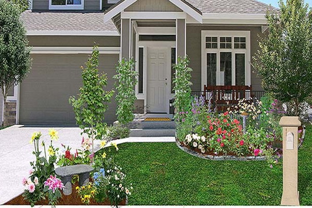 landscaping-ideas-for-front-yard-on-a-budget-76_15 Озеленяване идеи за преден двор на бюджет