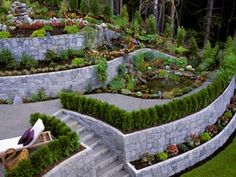 landscaping-ideas-retaining-wall-hillside-04_2 Озеленяване идеи подпорна стена хълм
