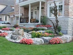 landscaping-ideas-with-rocks-front-yard-11 Озеленяване идеи с камъни преден двор