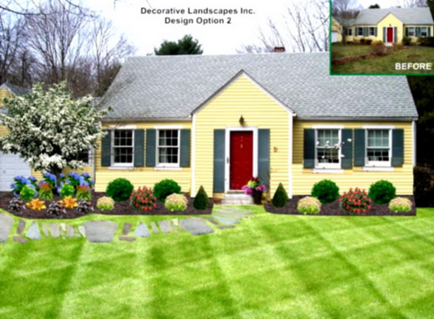 landscaping-the-front-of-the-house-85_18 Озеленяване на предната част на къщата