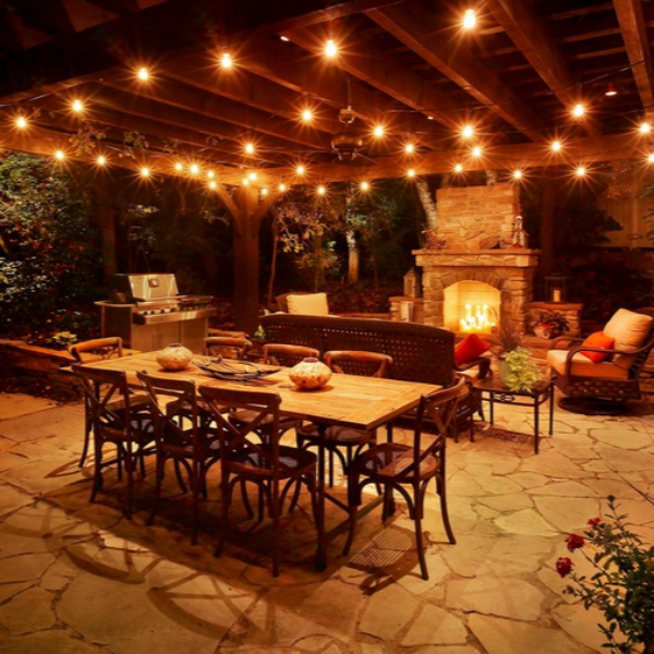 lighting-for-patios-and-decks-70 Осветление за вътрешни дворове и палуби