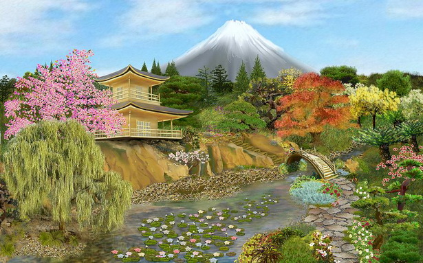 paintings-of-japanese-gardens-75 Картини от японски градини