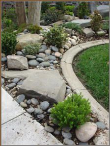 pebble-rock-landscaping-ideas-98 Идеи за озеленяване на камъчета