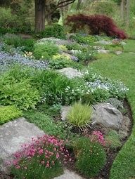 rock-garden-front-yard-landscaping-56_7 Алпинеум преден двор озеленяване