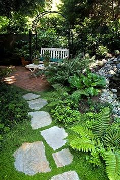 shady-backyard-landscaping-ideas-34_17 Сенчести задния двор озеленяване идеи