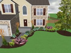 simple-landscaping-designs-front-house-09_18 Обикновено озеленяване дизайн предната къща