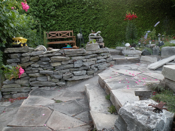 stacked-stone-flower-bed-edging-71_11 Подредени камък цвете легло кант
