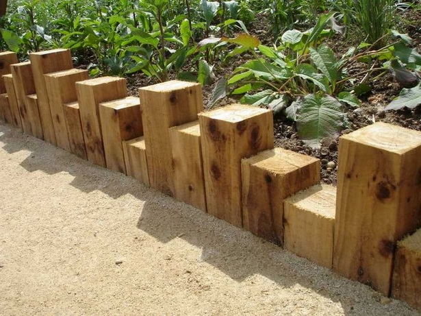 wooden-garden-bed-edging-34 Дървена градина легло кант